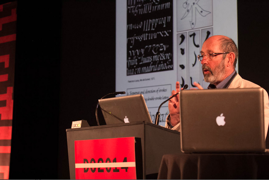 Sumner Stone presenting at TypeCon2014, Washington, DC, August 2014. Photo by Peter Bella.