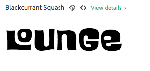 Text sample in Blackcurrant