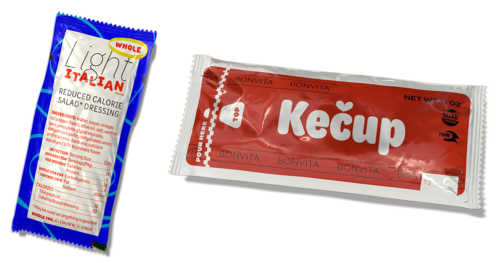 Omnes widths in use on packaging